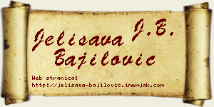 Jelisava Bajilović vizit kartica
